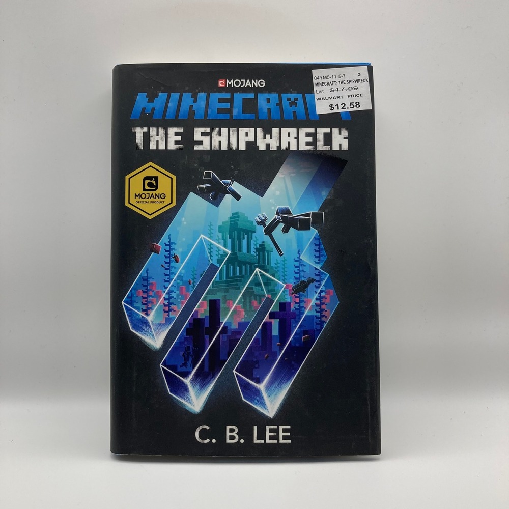 Minecraft The Shipwreck Novel by C.‎ B. Lee Hardcover Mojang Official Product